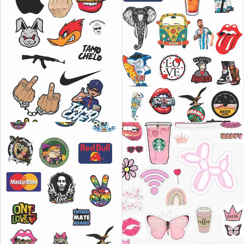 Calcos y stickers personalizados adhesivos